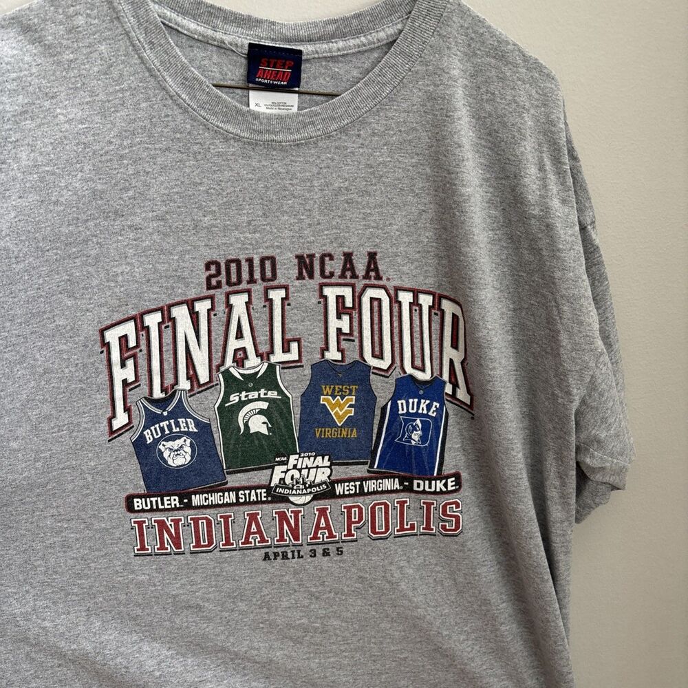 2010 NCAA FINAL FOUR Basketball Butler Duke Mich. Y2K Retro 90s Sports szXL